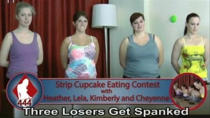 Strip Cupcake-Eating Contest with Heather, Lela, Kimberly, and Cheyenne