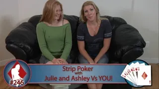 Strip Poker with Julie and Ashley vs. YOU! (both endings)