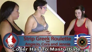 Strip Greek Roulette with AngieJo, Cora, and Jennie