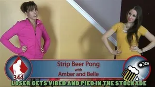 Strip Pong with Amber and Belle