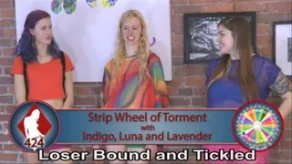 Strip Wheel of Torment with Indigo, Lavender, and Luna