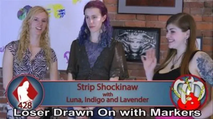 Strip Shockinaw with Luna, Indigo, and Lavender