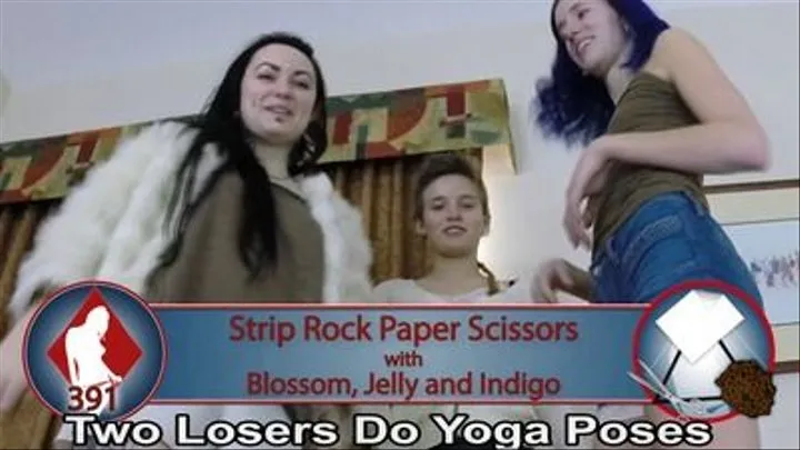 Strip Rock-Paper-Scissors with Blossom, Jelly, and Indigo