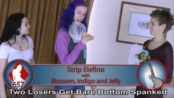 Strip Elefino with Blossom, Indigo, and Jelly