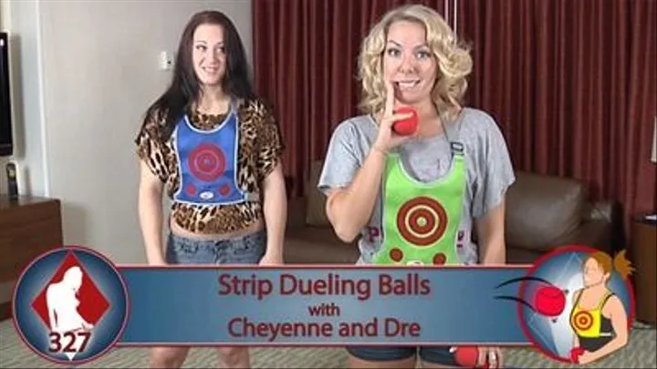 Strip Dueling Balls with Cheyenne and Dre