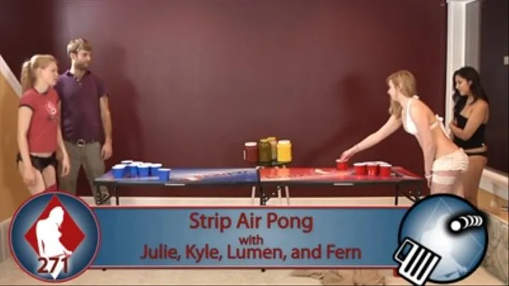 Strip Air Pong with Julie and Kyle vs. Fern and Lumen