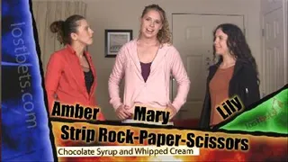 Strip Rock-Paper-Scissors with Amber, Mary, and Lily