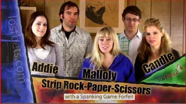 Strip Rock-Paper-Scissors with Addie, Malloy, and Candle