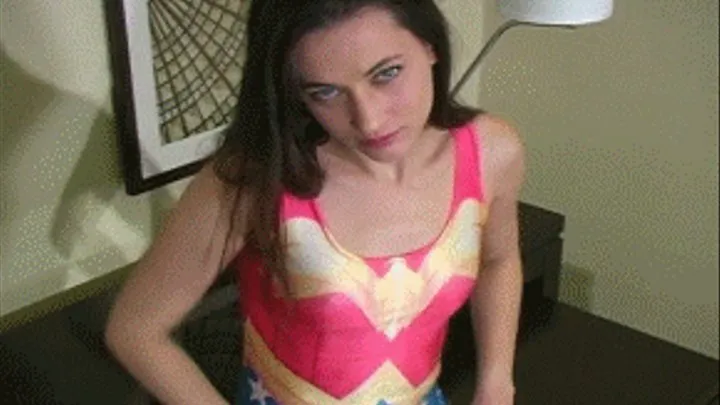 Georgia Jones Powerful Wonder Woman JOI Fantasy Role Playing Jerk Off Encouragement! Shiny Leotard Stockings Naked Pussy Spreading Finger Banging Masturbation! Full Scene!