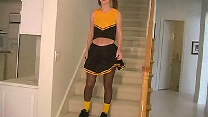 Karlie Montana Jerk off Encouragement Cheerleader in Sheer Crotch Black Pantyhose! Extreme Close-Ups! Upskirt Views! Teasing! Ass Views! Crotch Views! Foot Views! Socks! "Don't You Wanna Cum All over It?" 2-1 From 1622