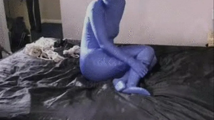 Tied in Blue Zentai Suit