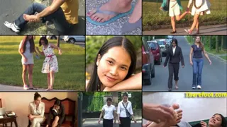 Seyamon Cinderella Anthology - Petit Asian Girl With 1 Good Shoe and a Bare Flip Flop Foot