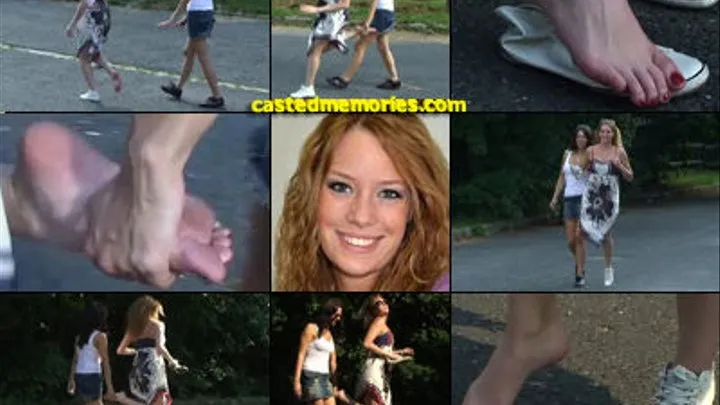 Britney One Shoe Hopping Sprain Assist From Step-Sis