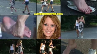 Britney One Shoe Hopping Sprain Assist From Step-Sis (in )
