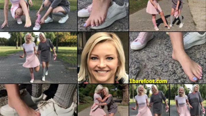 One Bare Foot Clip: Zazie's Sprained Foot Hopping