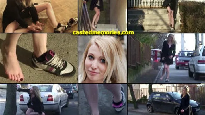 Jade the Spy One Shoe Sprain Extreme Hopping on Stairs and Street (in )