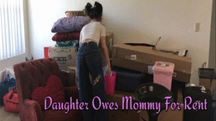 Step-Daughter Owes Step-Mommy Orgasm For Rent