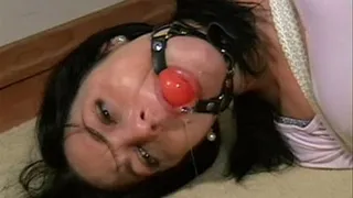 Kate's Frogtied Drooling Ball Gag Struggle