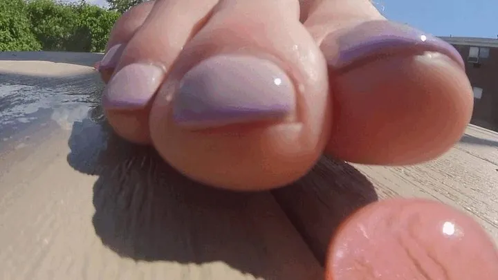 Squished outside by Cassandra's big feet VR