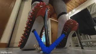 In & Under Madam Giantess' big boots and lethal heels VR