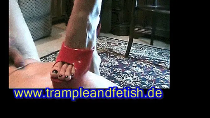 46. Part 5. Lady Zara Drakes penis Pain and Crush. Trampling crush in High Heels.