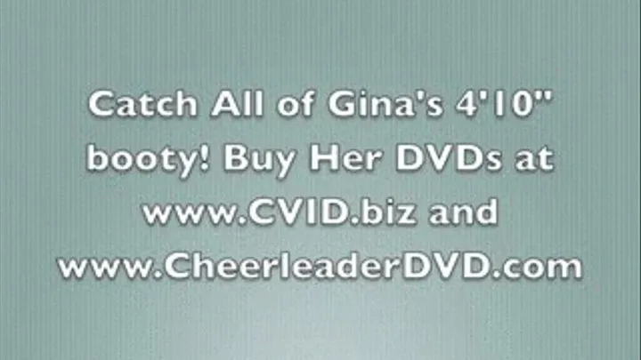 Tiny Gina Takes off her Spankies & Panties For Cheerleading Jumps