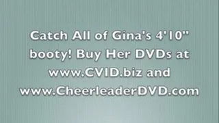 Tiny Gina Takes off her Spankies & Panties For Cheerleading Jumps