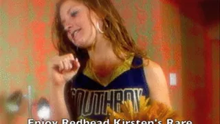 19Y/O Redhead Kirsten is Excited to be on the Cheer Squad, so Shows off in her Bra and Panties! No Nudity!