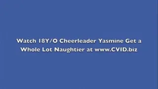 18Y/O Cheerleader Yasmine Slowly Gets Turned On!