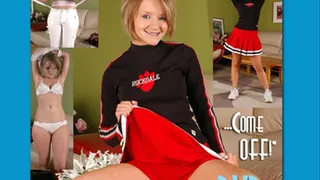 Faith D. - Barely Legal Cheerleader Strips down to her Underpanties - Topless Cheerleader Titty Tease!