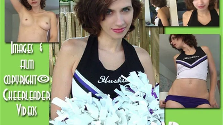 Sex-Starved Leggy Cheer Step-Mom Laura Slips Into Cheer Uniform - Then Strips out of It and Spreads BOTH Her Holes!