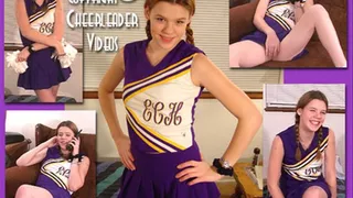 Redheaded 18Y/O Cheerleader Tyler Spreads and Bangs her Hairy Cheer-Pussy!