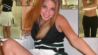 18 year old Cheerleader Dawn Strips & Masturbates