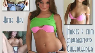 Petite & Sweet Katie Kay's Cheerleader Striptease Audition! - 1st Time Flashing her BARE PUSSY!