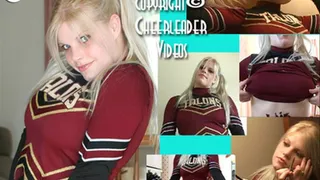 FIRM D-Cup Busty Blonde Cheerleader Alice's First time Tit & Pussy Show!