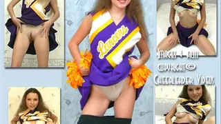 Tiny 18 Y/O Gina's Original Cheerleader Spread & Masturbate Audition! - HOT BUTT SPREADS!