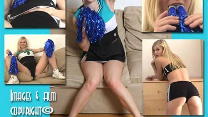 Tease Michala 19 year old Cheerleader Fingers Down Her Cheer Panties