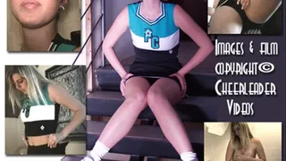 Vicki's Back To Make a Puddle! Then In Cheer Uniform with her Spankie Panties Pulled aside for Masturbation!