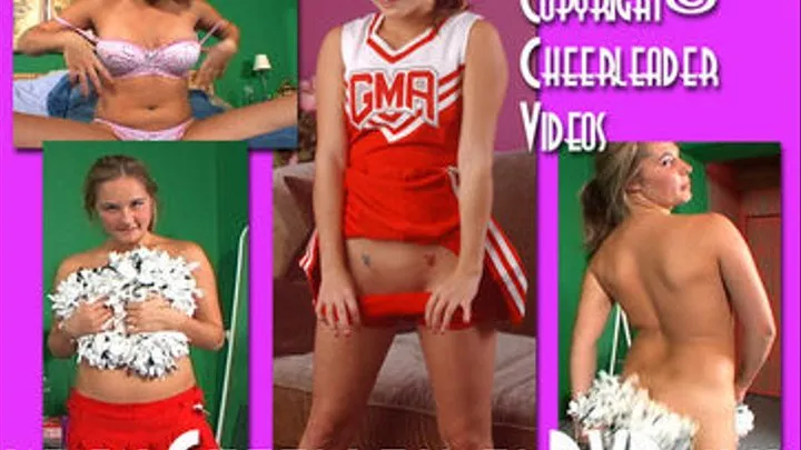 Lynn peels off her Cute Cheerleading Uniform and Spreads Both Pink Holes!