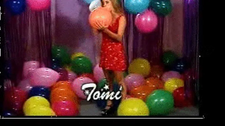 Bare Balloon Babe Tomi