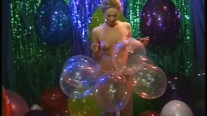 Bare Balloon Babe Noelle Skirt & Fingernails Popping IPod