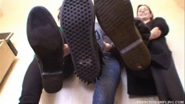 1628 Shoes trampling with Stephy Marie and Margaux