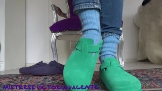 Smell my socks and squirt on my socks feet