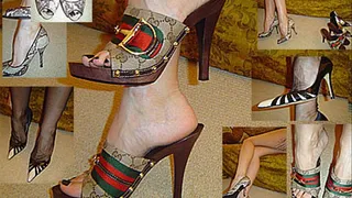 High Heels changing 3 pair from GUCCI, GUESS, ELITE-HEELS