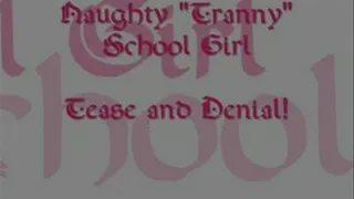 Naughty "Tranny" Schoolgirl ~ Tease and Denial