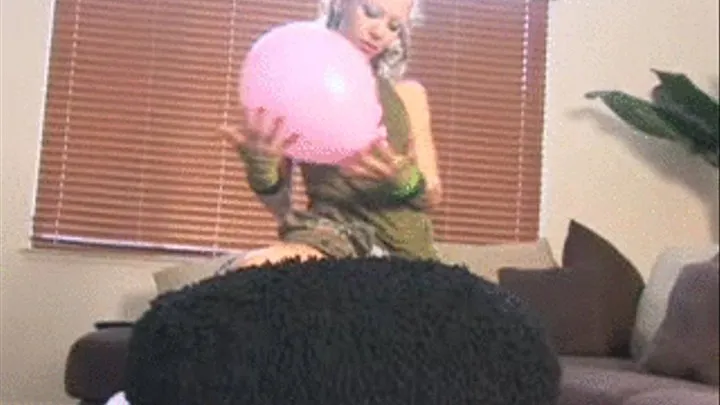 Candy Elektra Grinds Pink Balloon Until It Pops