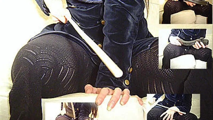 Mary playing with YOU: CBT ballstretcher and caning the cock