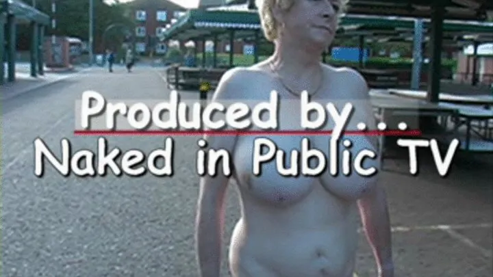 Ex page 3 girl, now old granny Margaret flashing nude in public, Chorley, England