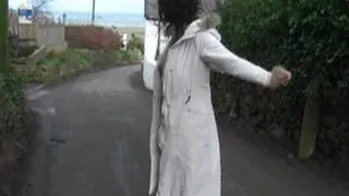 Public nudity - Stacey naked in public in Wales part 1
