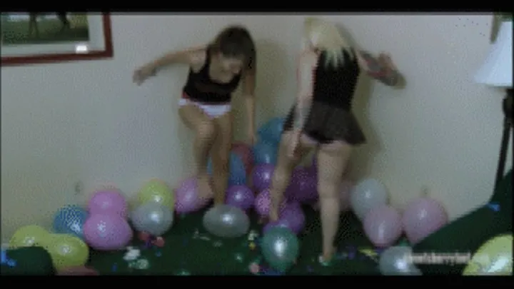 Double Bare Foot Balloon Domination - Pt. 1